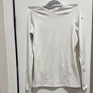 Nike Pro White Long Sleeve Top